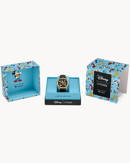 Soaring High Mickey Mouse Black Dial Leather Strap AW1862-06W Soaring High Mickey Mouse Black Dial Leather Strap AW1862-06W